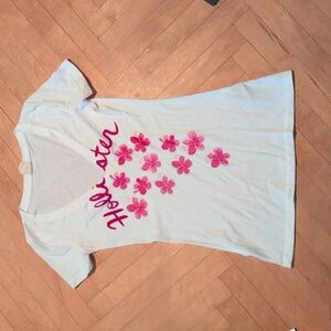 White Hollister V neck t shirt size S